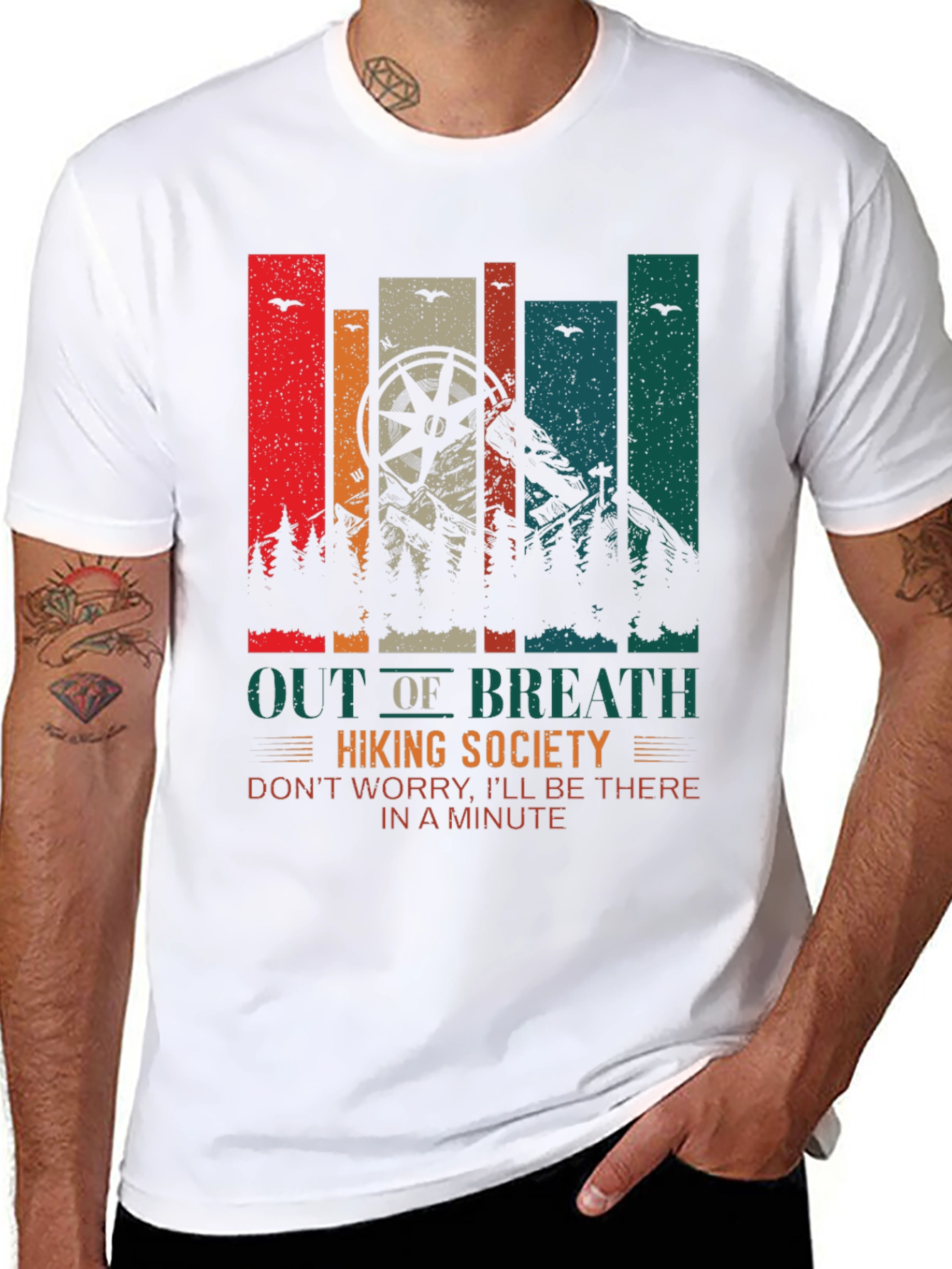 Out of Breath Hiking Society Graphic Tee