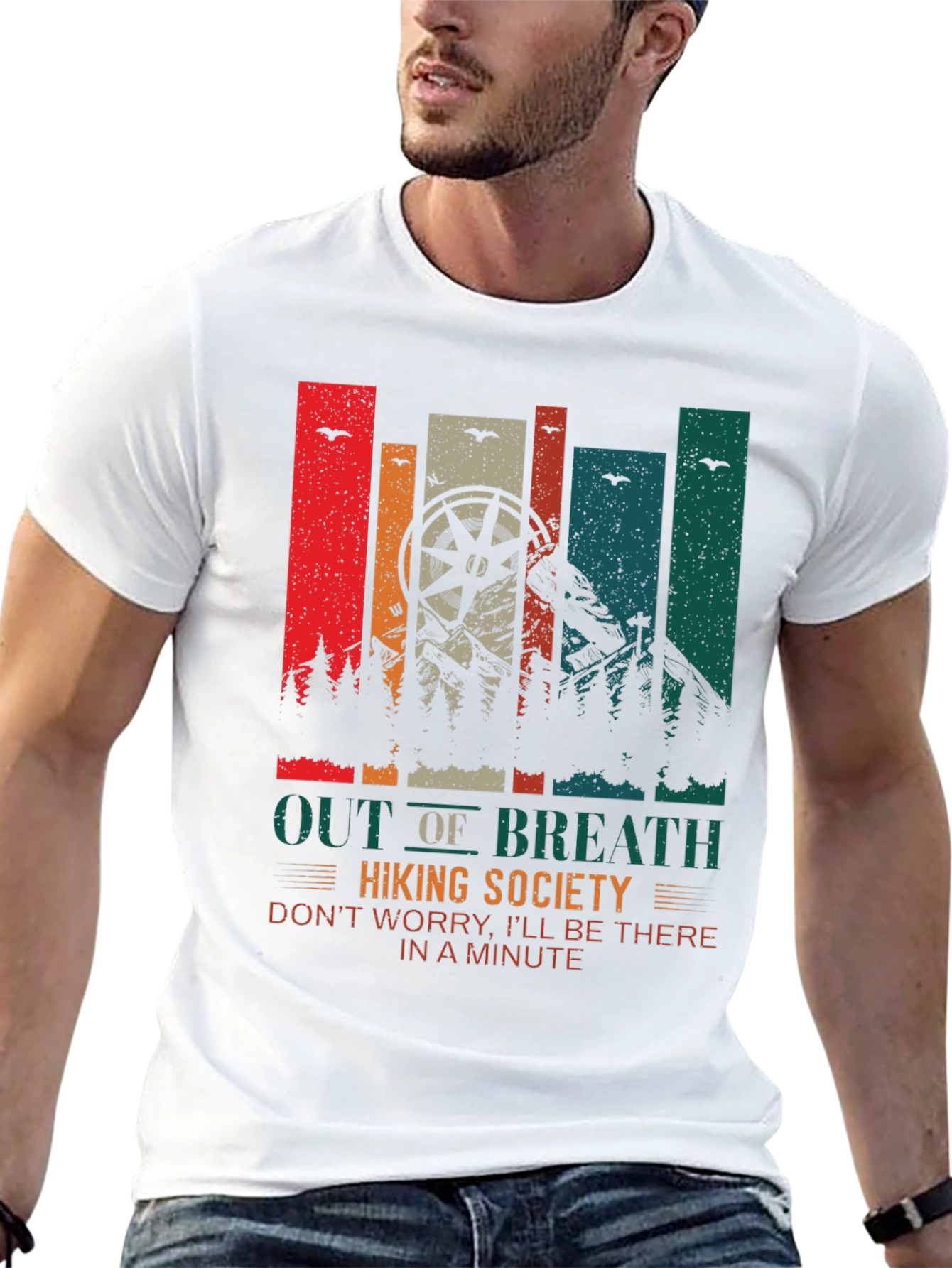 Out of Breath Hiking Society Graphic Tee