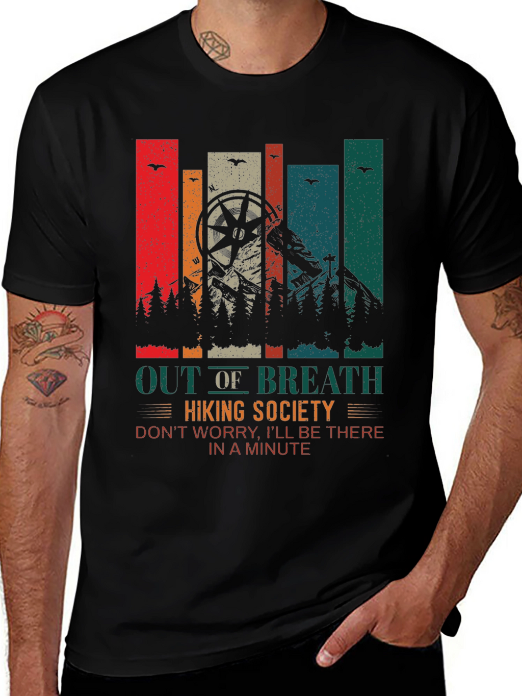 Out of Breath Hiking Society Graphic Tee