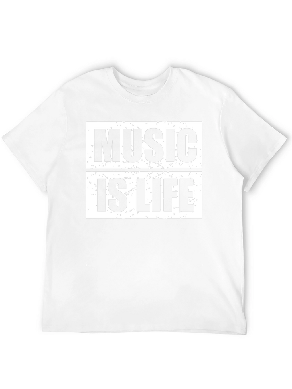 Music is Life Graphic Tee - Unisex Black T-Shirt
