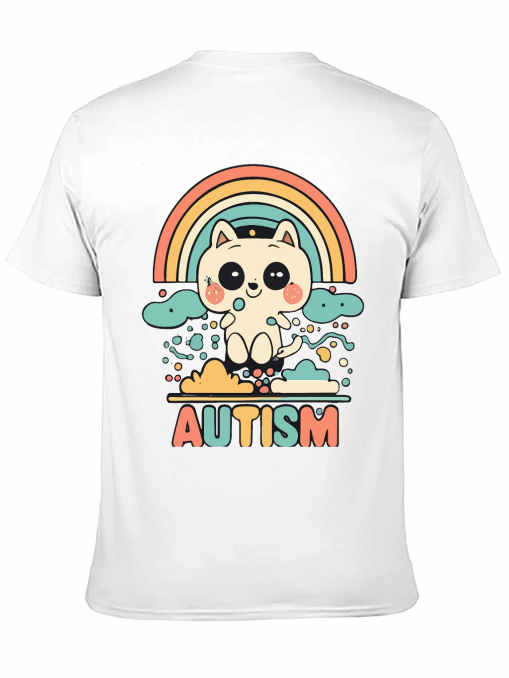Autism Awareness Cat Rainbow T-Shirt