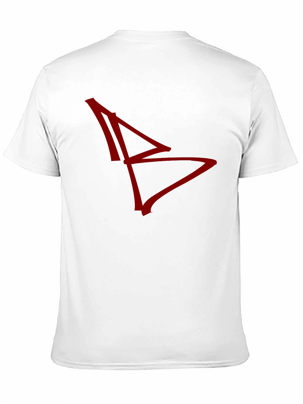 Abstract Graphic Tee - Red Design on Black