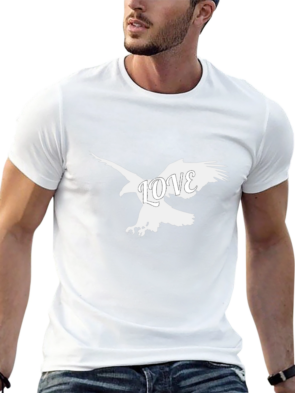 Black Eagle Love Graphic Tee