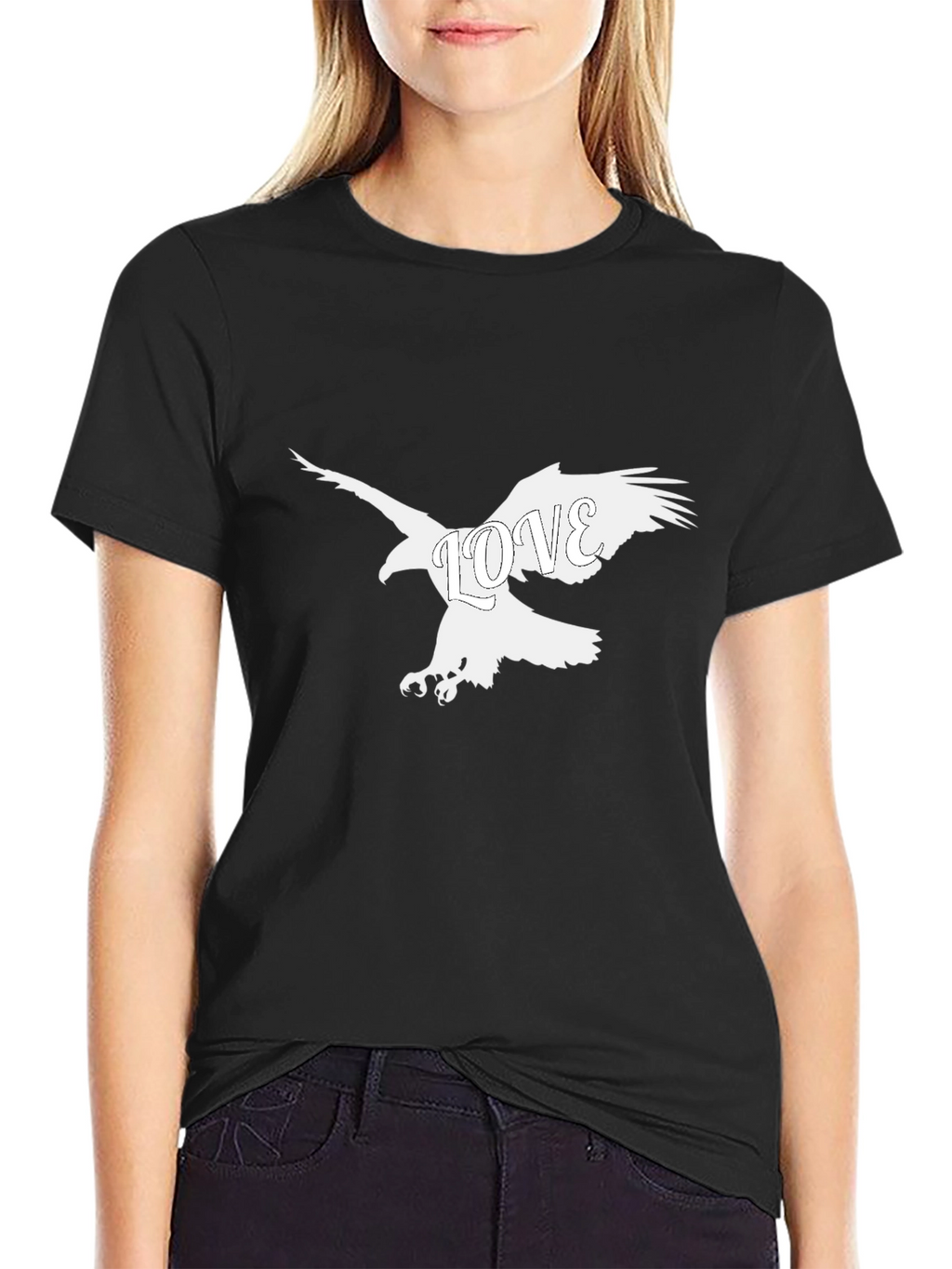 Black Eagle Love Graphic Tee
