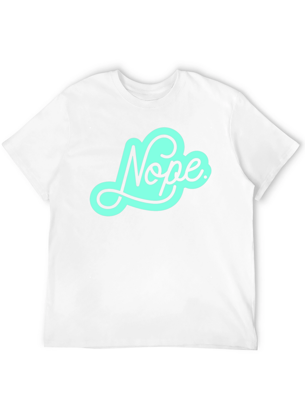 Nope Graphic Tee - Soft Black T-Shirt
