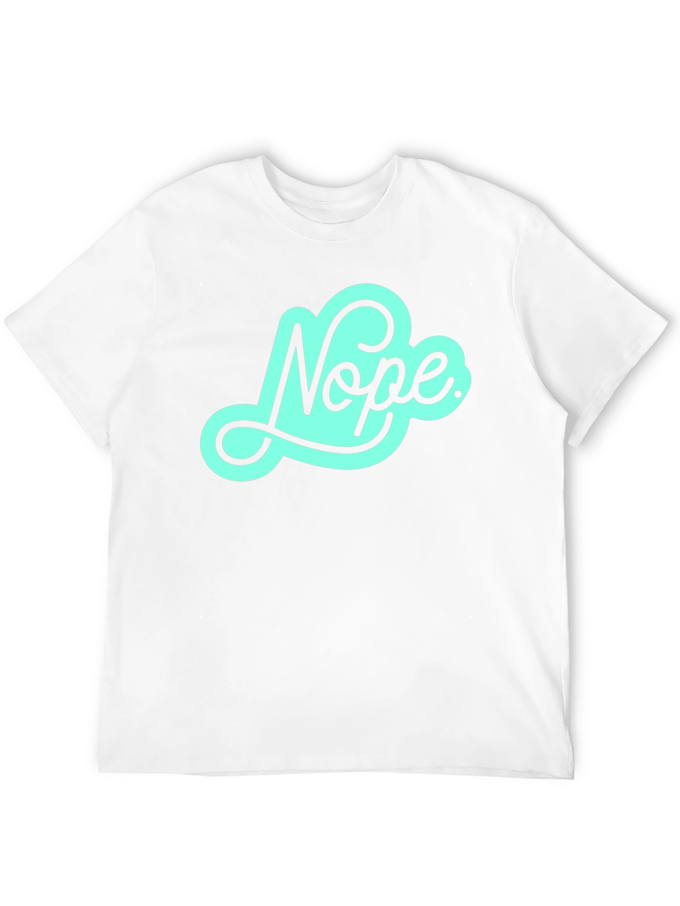 Nope Graphic Tee - Soft Black T-Shirt
