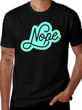 Nope Graphic Tee - Soft Black T-Shirt