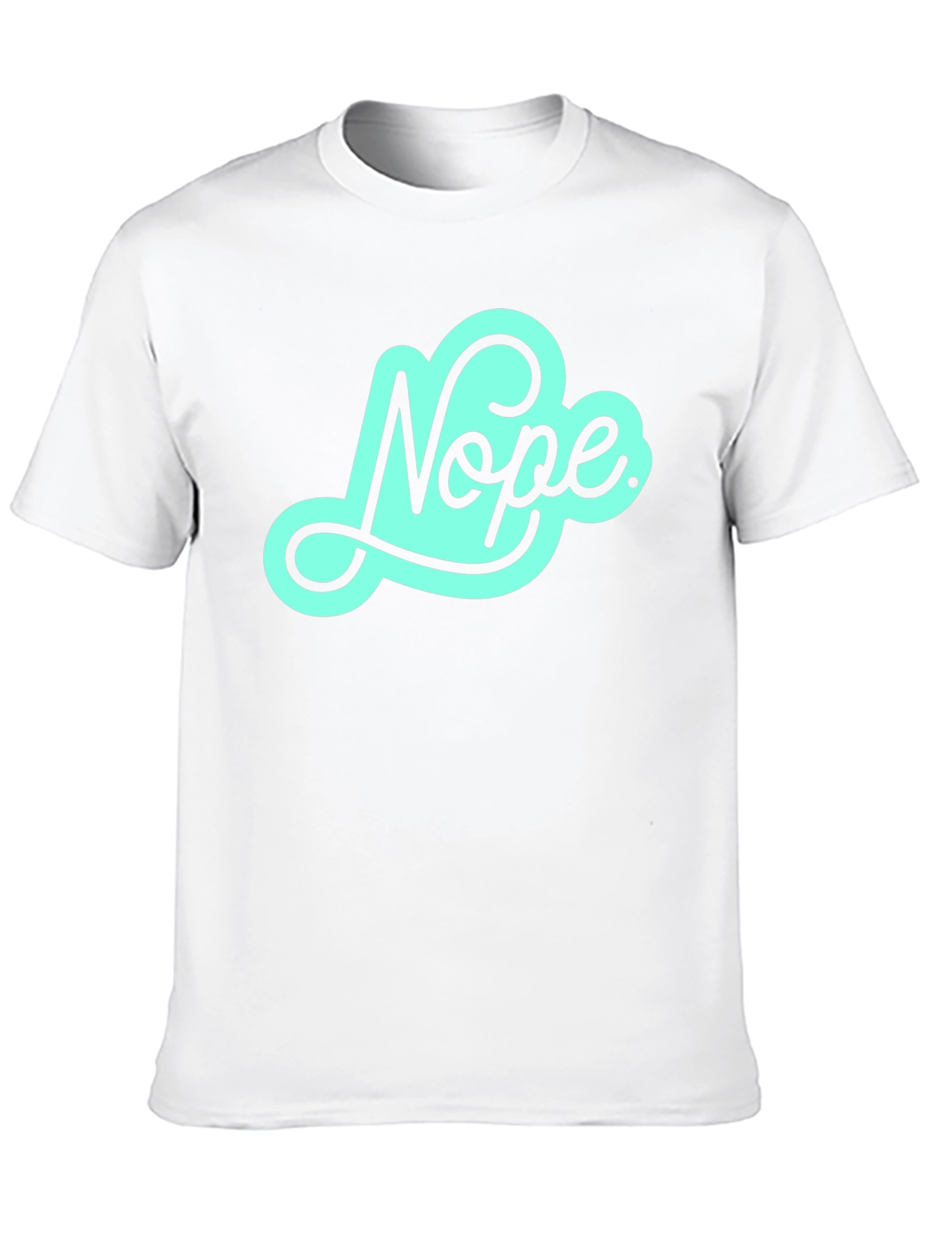 Nope Graphic Tee - Soft Black T-Shirt