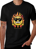 Funny On Fire Emoji T-Shirt
