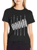 Crayon Drip Graphic Tee - Unique Art Shirt