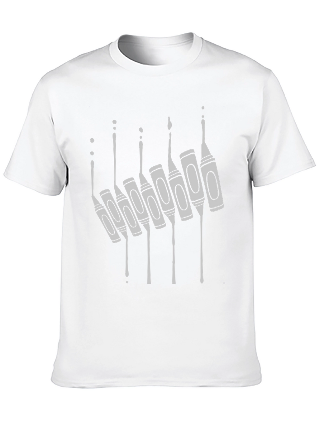 Crayon Drip Graphic Tee - Unique Art Shirt