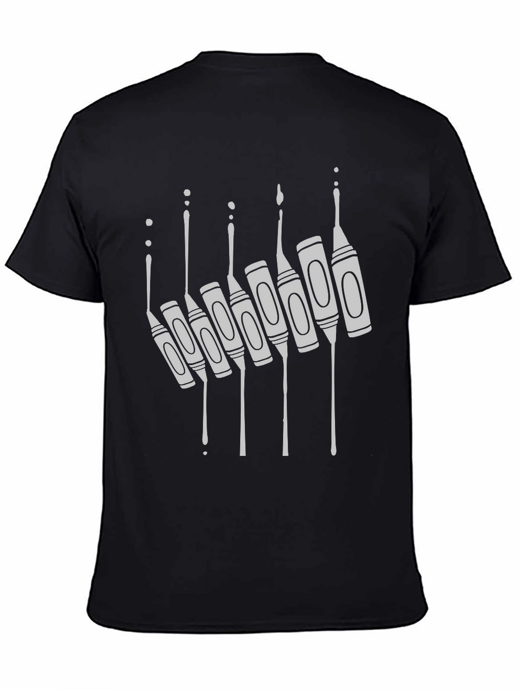Crayon Drip Graphic Tee - Unique Art Shirt