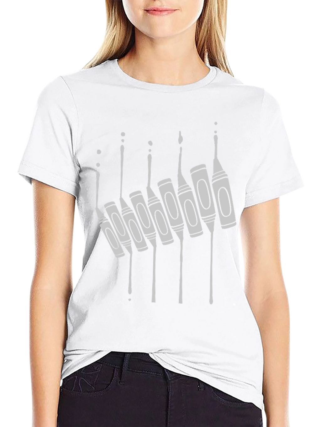 Crayon Drip Graphic Tee - Unique Art Shirt