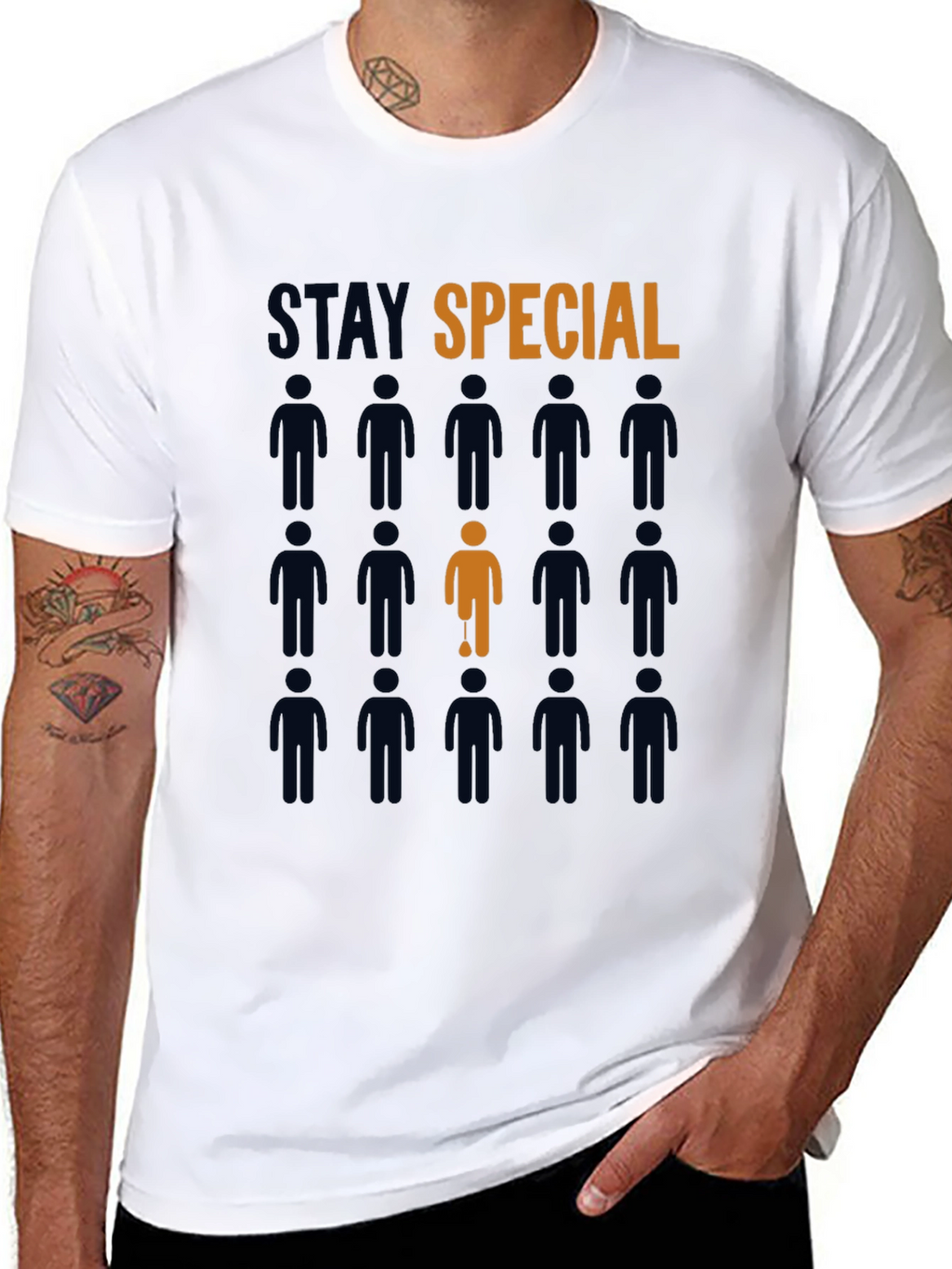 Stay Special Graphic Tee - Black Cotton T-Shirt