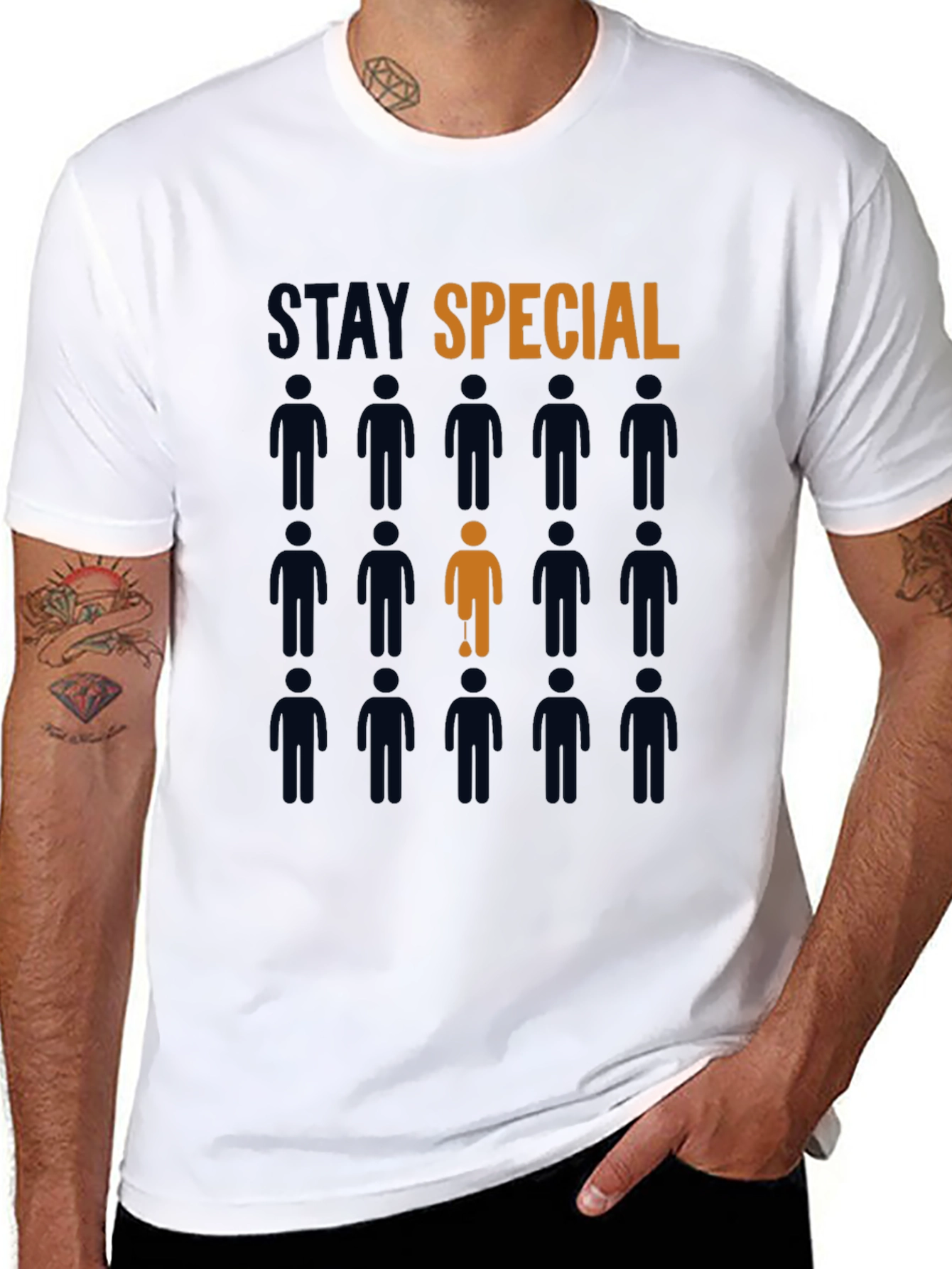 Stay Special Graphic Tee - Black Cotton T-Shirt