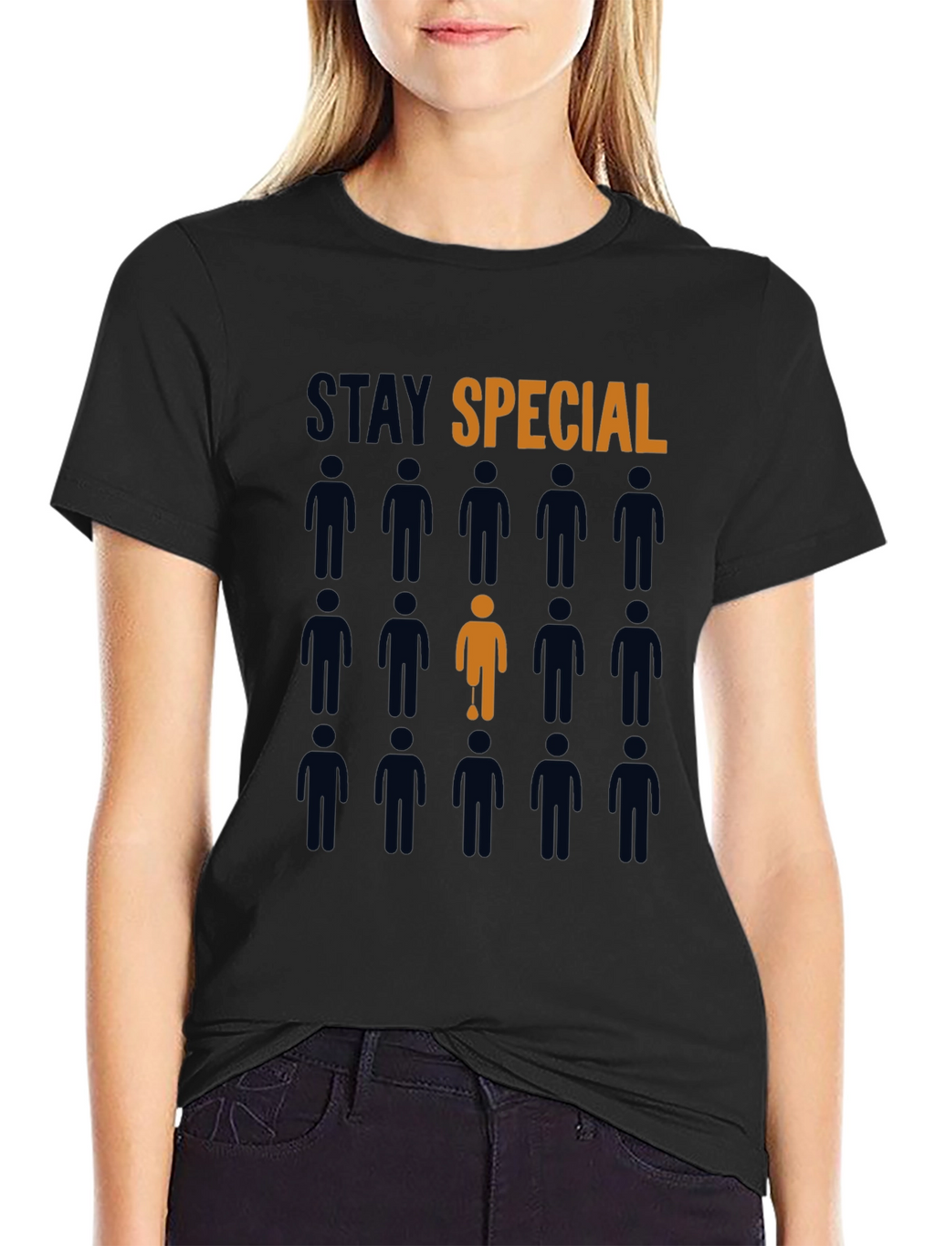 Stay Special Graphic Tee - Black Cotton T-Shirt