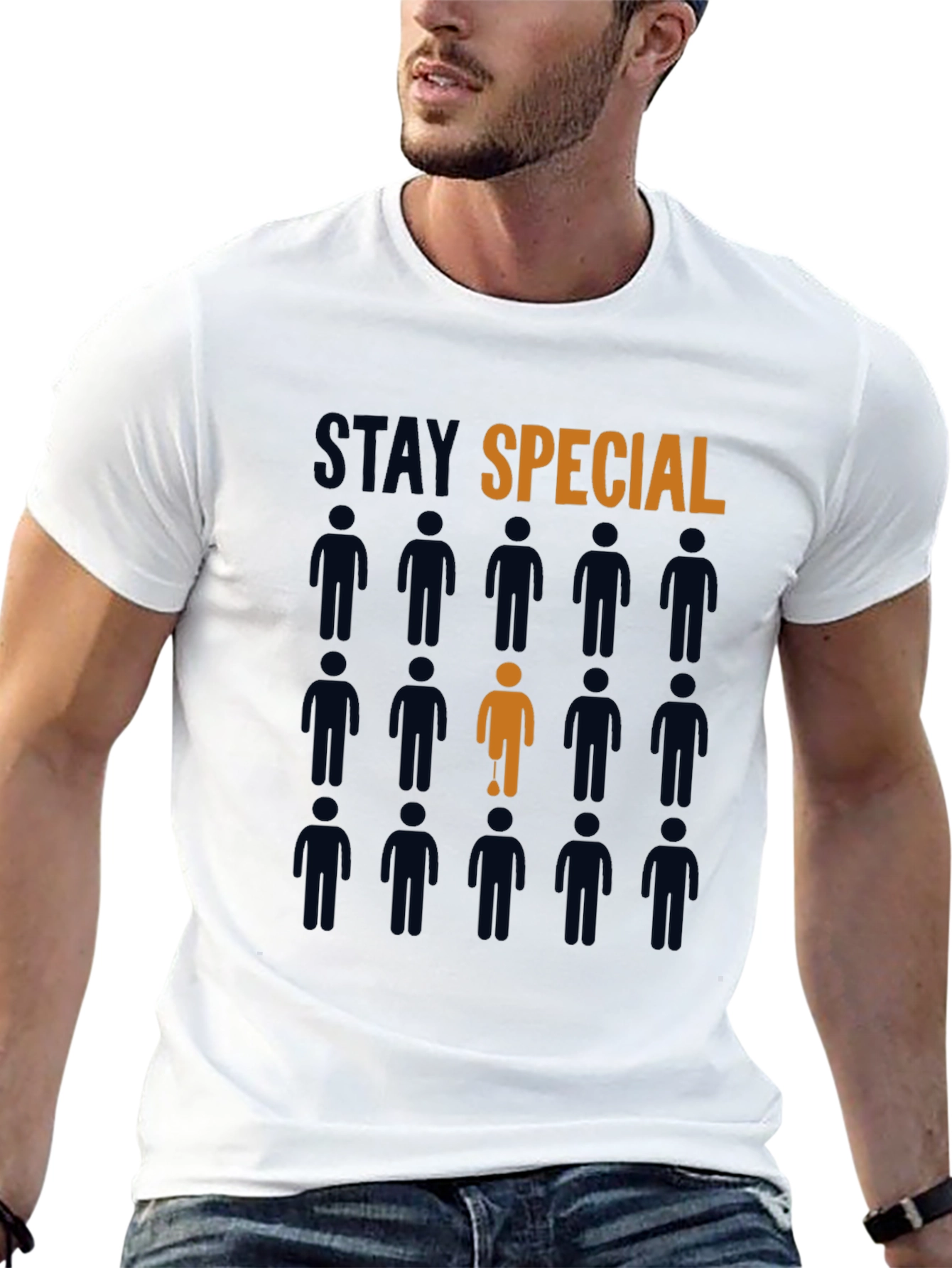 Stay Special Graphic Tee - Black Cotton T-Shirt