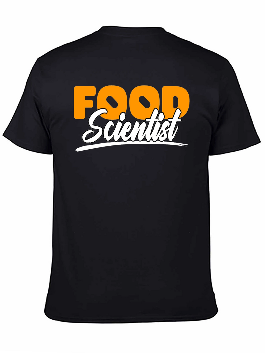 Food Scientist Graphic T-Shirt - Black Crew Neck