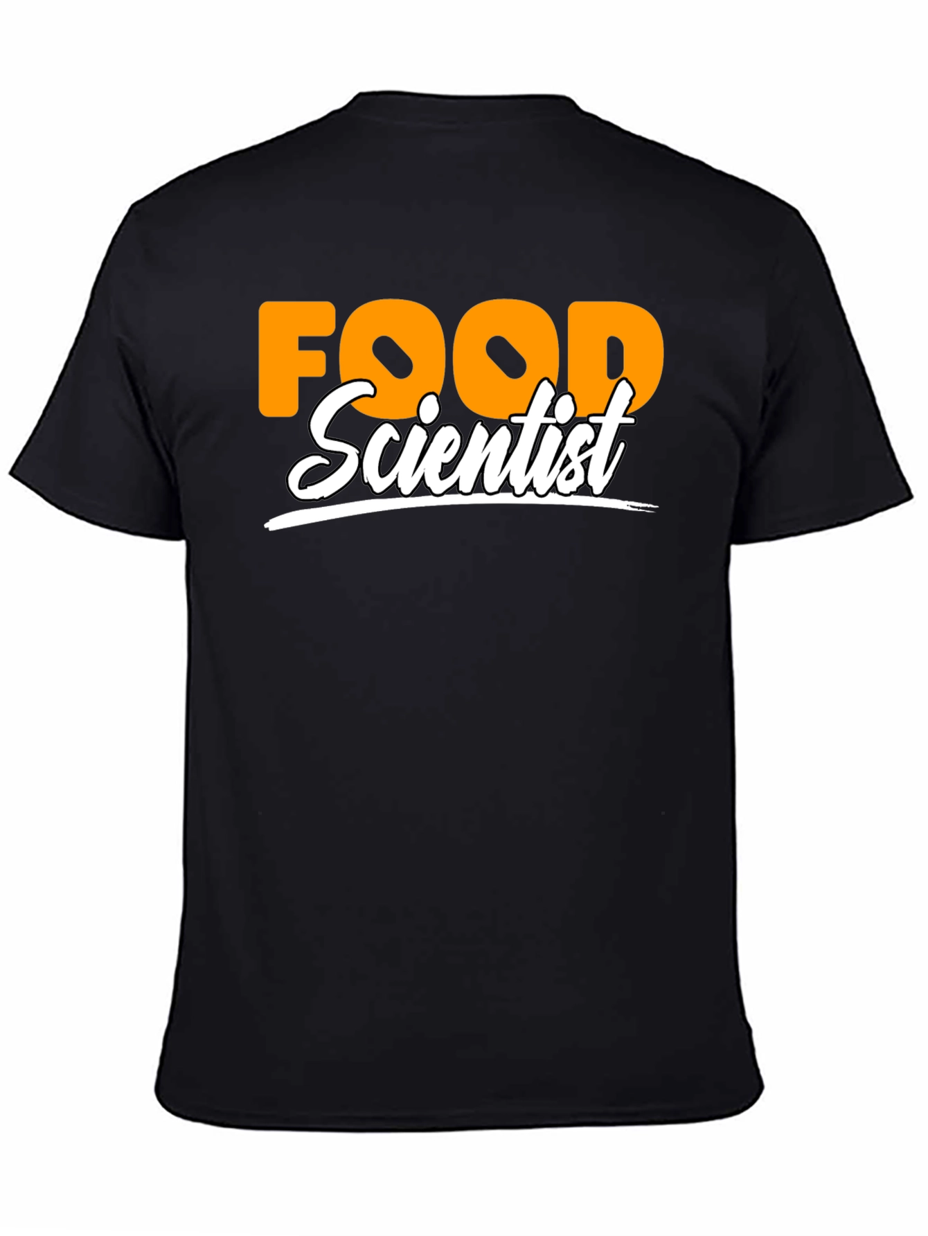 Food Scientist Graphic T-Shirt - Black Crew Neck