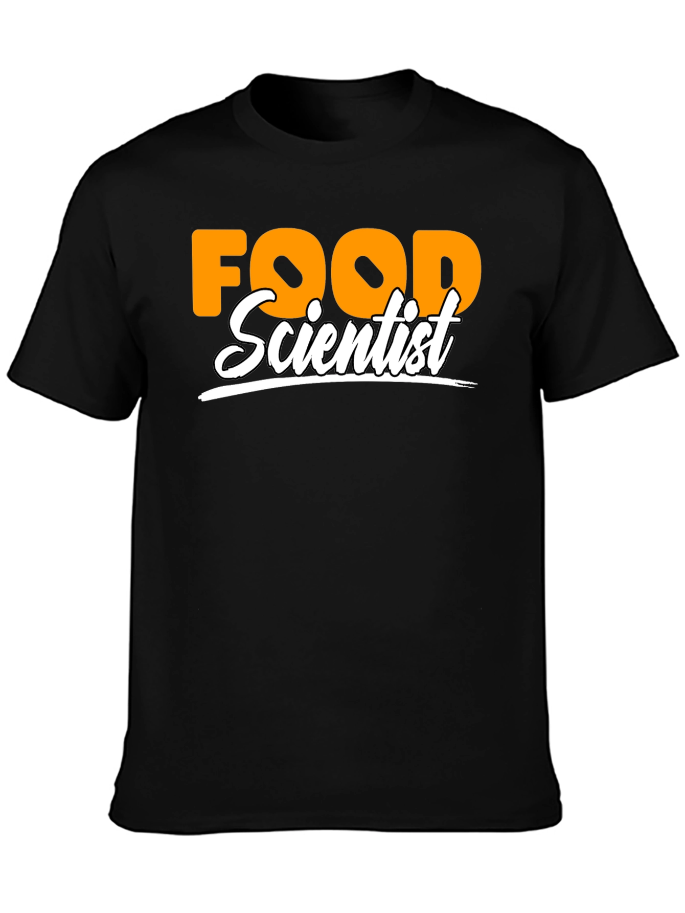 Food Scientist Graphic T-Shirt - Black Crew Neck
