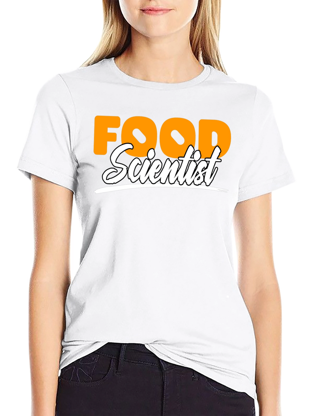 Food Scientist Graphic T-Shirt - Black Crew Neck