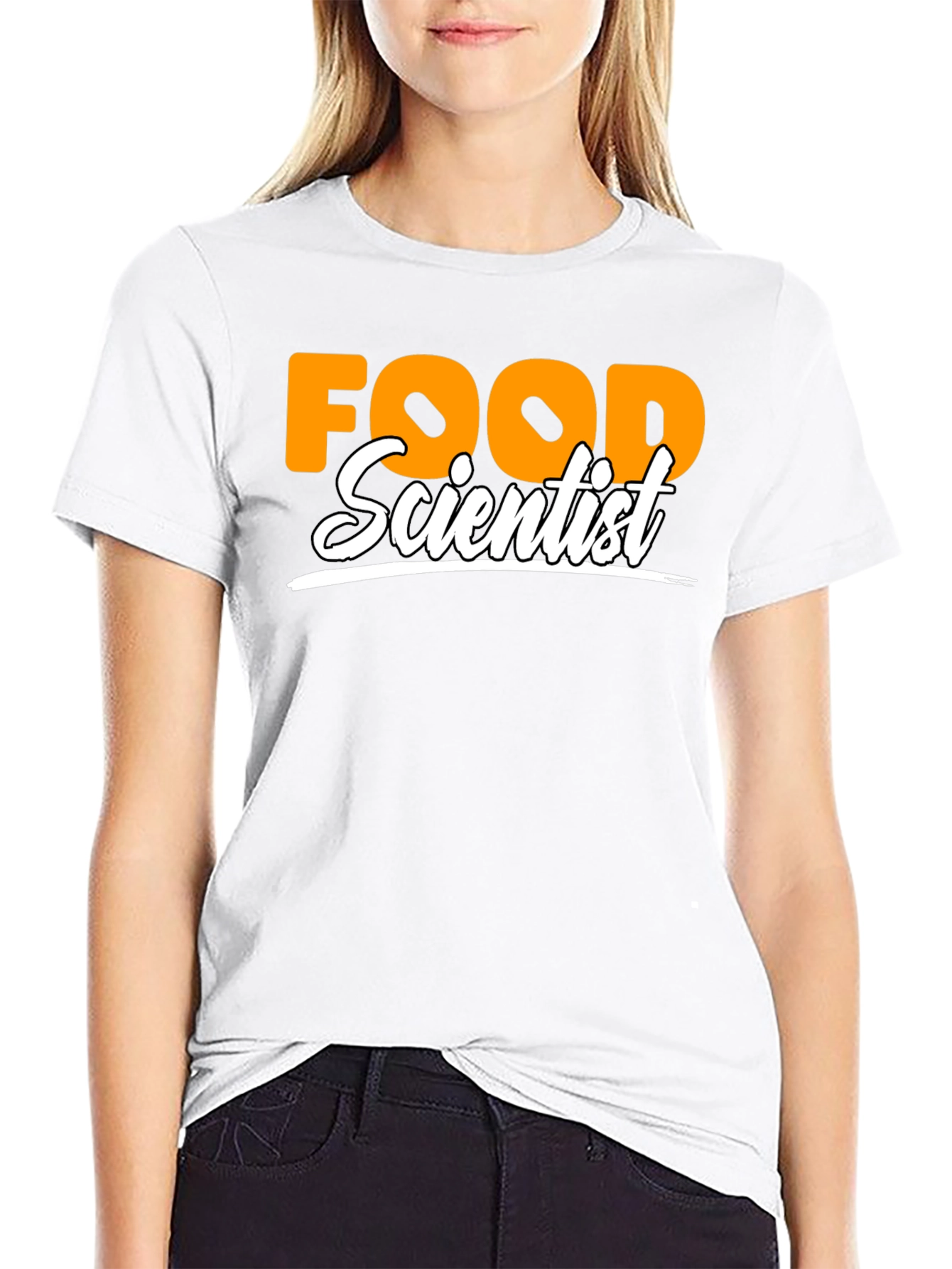 Food Scientist Graphic T-Shirt - Black Crew Neck