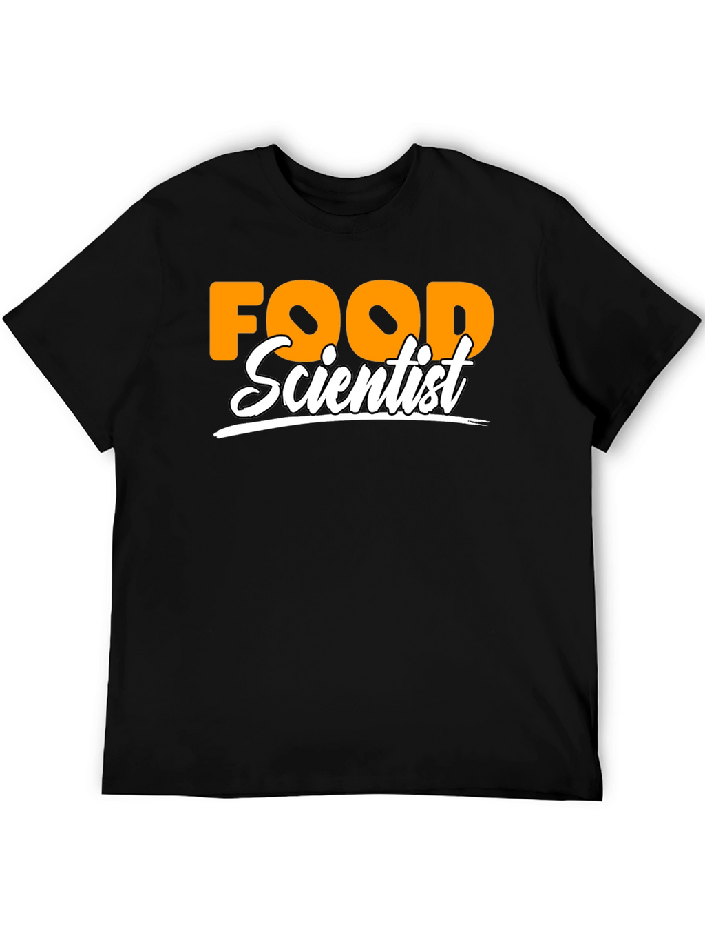 Food Scientist Graphic T-Shirt - Black Crew Neck