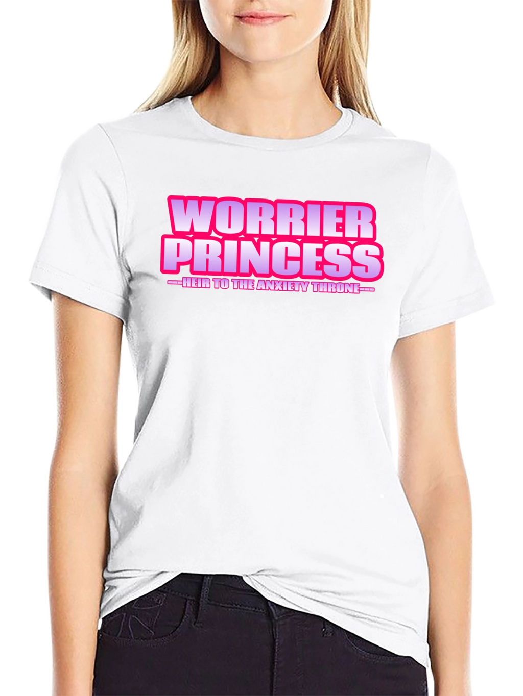 Worrier Princess T-Shirt - Anxiety Throne