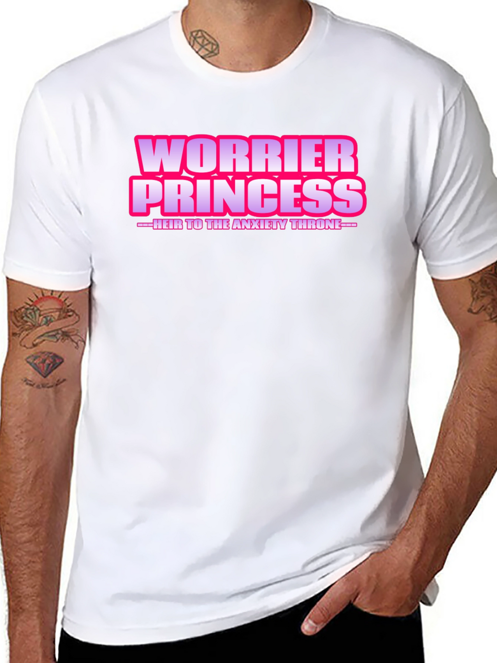 Worrier Princess T-Shirt - Anxiety Throne