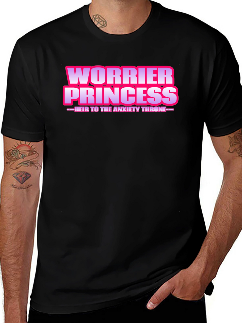 Worrier Princess T-Shirt - Anxiety Throne