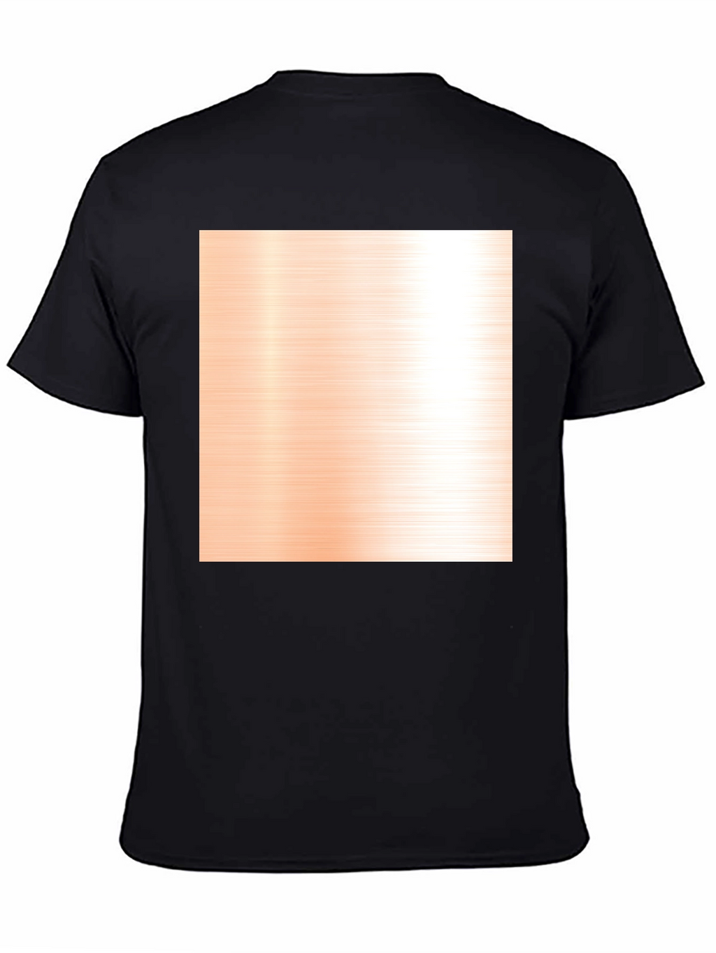 Modern Black Crewneck T-Shirt with Pattern
