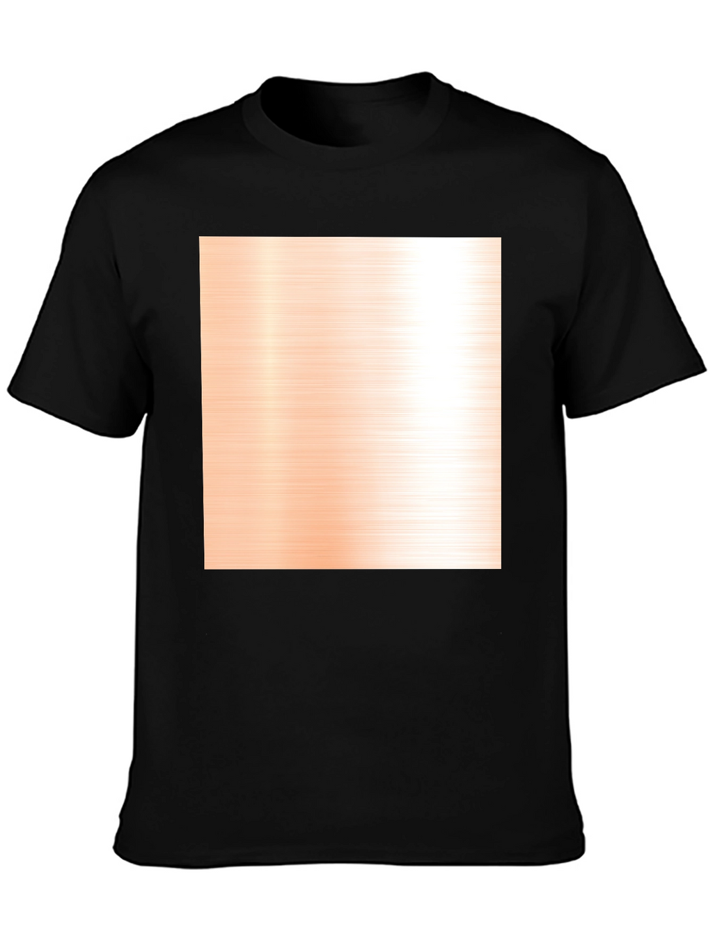 Modern Black Crewneck T-Shirt with Pattern