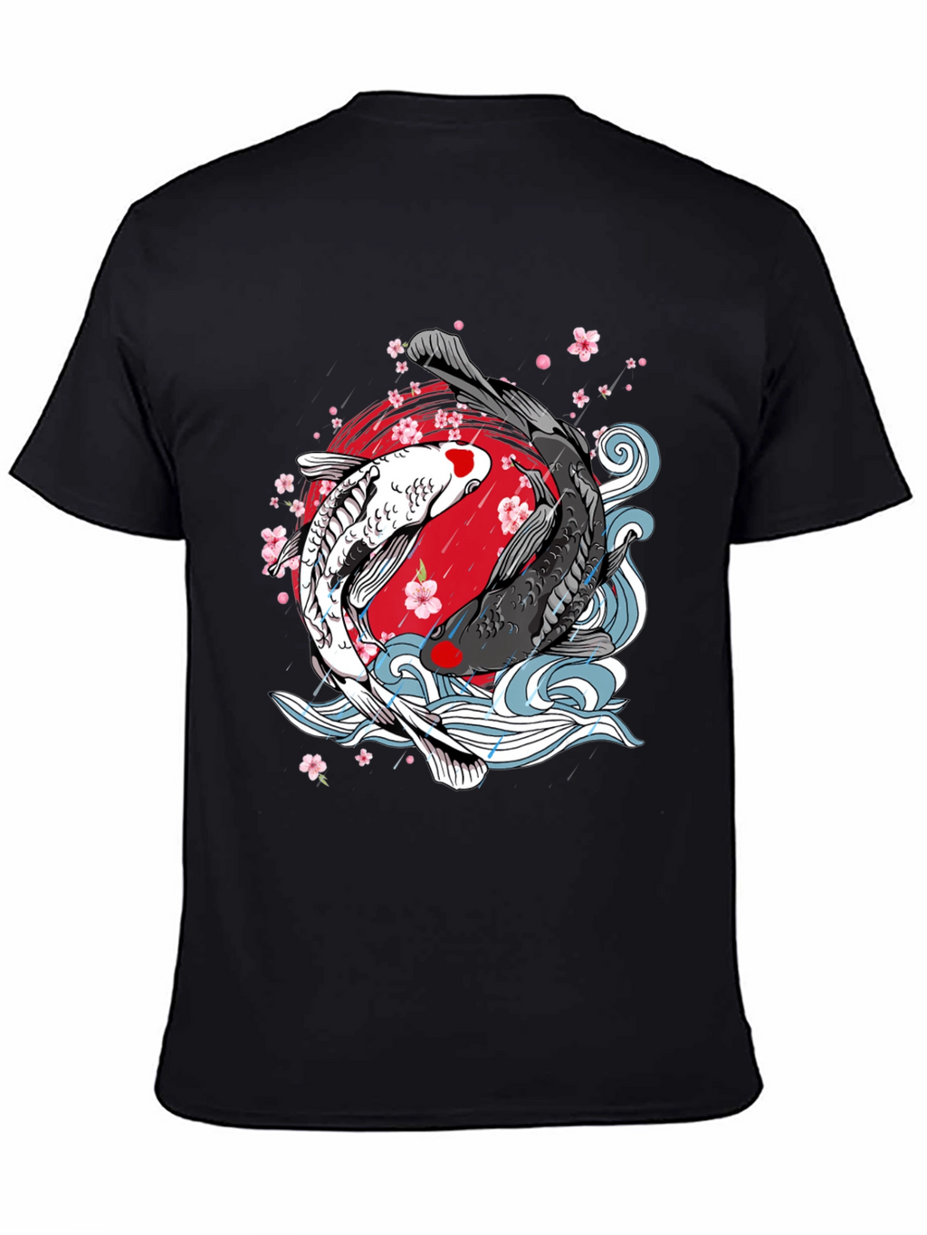 Koi Fish Yin Yang Graphic T-Shirt - Unique Design
