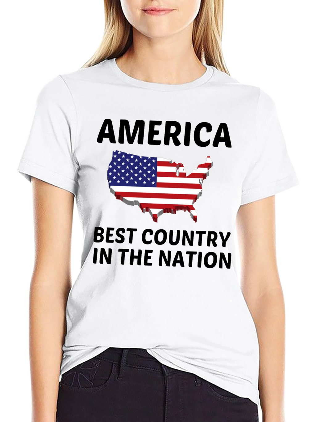 America Best Country Patriotic Graphic Tee