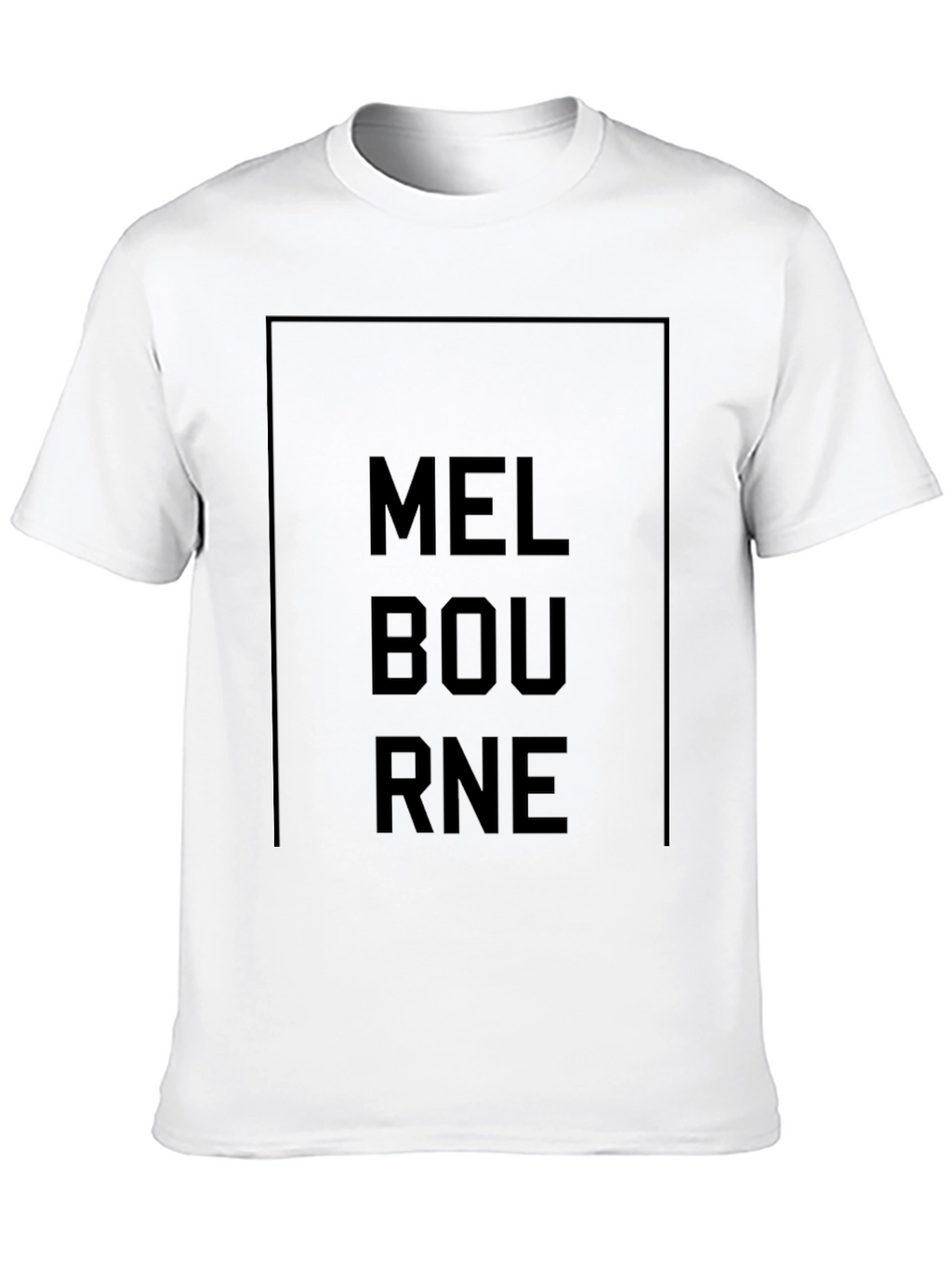 Melbourne Graphic Tee - Modern Black T-Shirt
