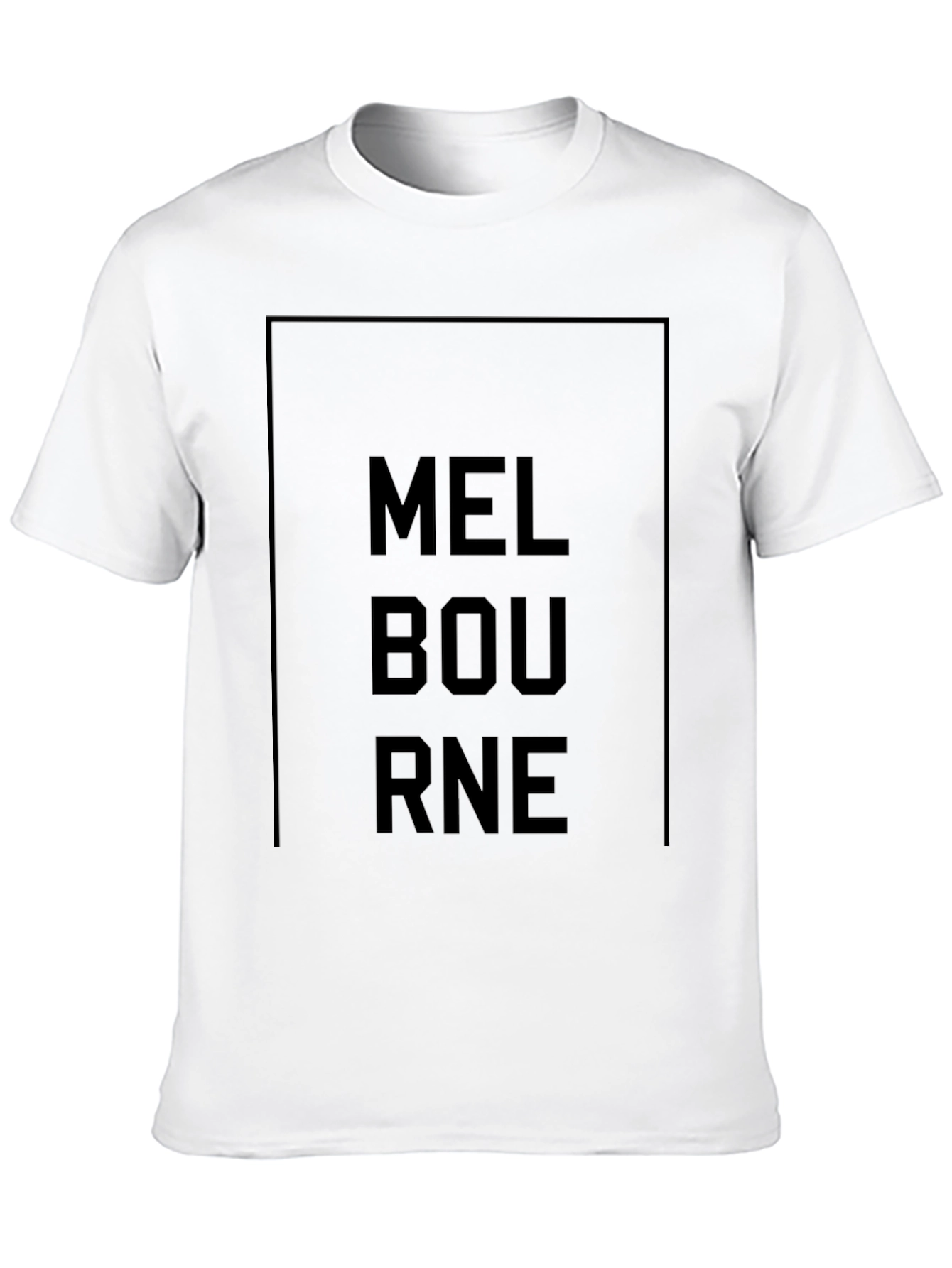 Melbourne Graphic Tee - Modern Black T-Shirt
