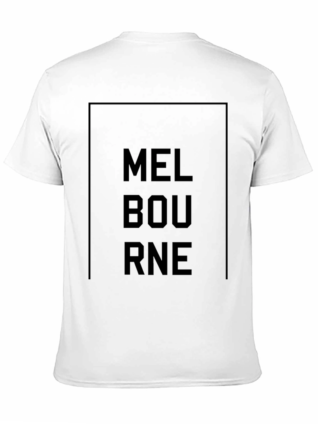 Melbourne Graphic Tee - Modern Black T-Shirt