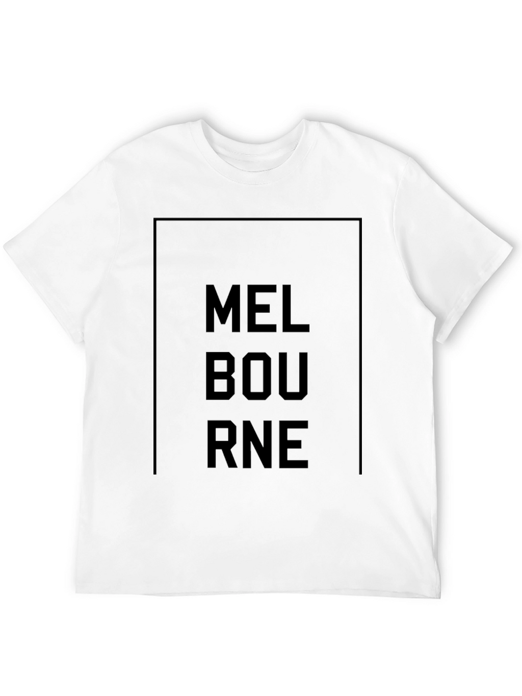 Melbourne Graphic Tee - Modern Black T-Shirt