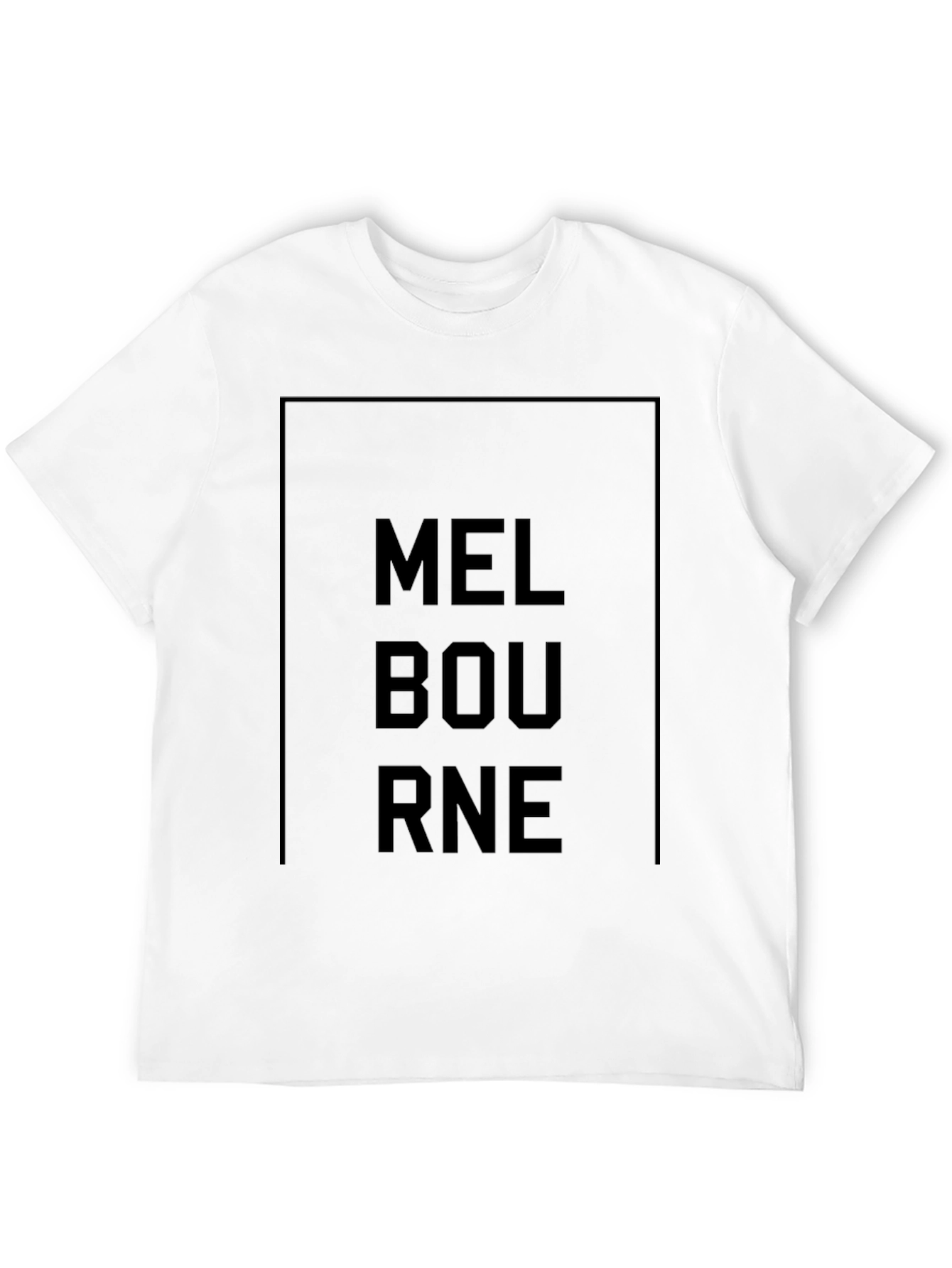 Melbourne Graphic Tee - Modern Black T-Shirt