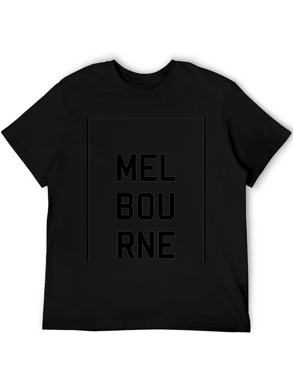 Melbourne Graphic Tee - Modern Black T-Shirt