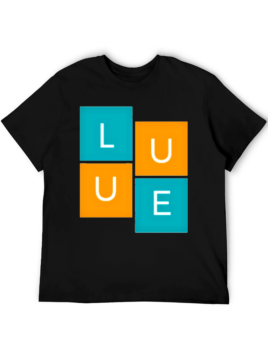 LUE Graphic Tee - Modern Block Design