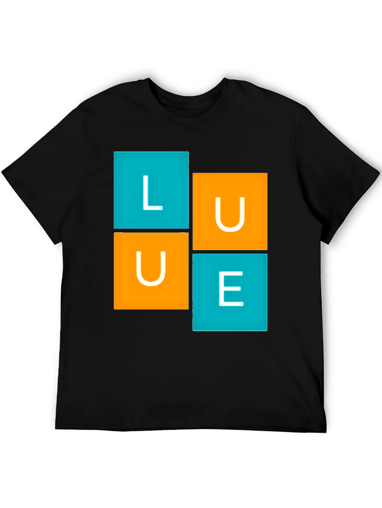 LUE Graphic Tee - Modern Block Design