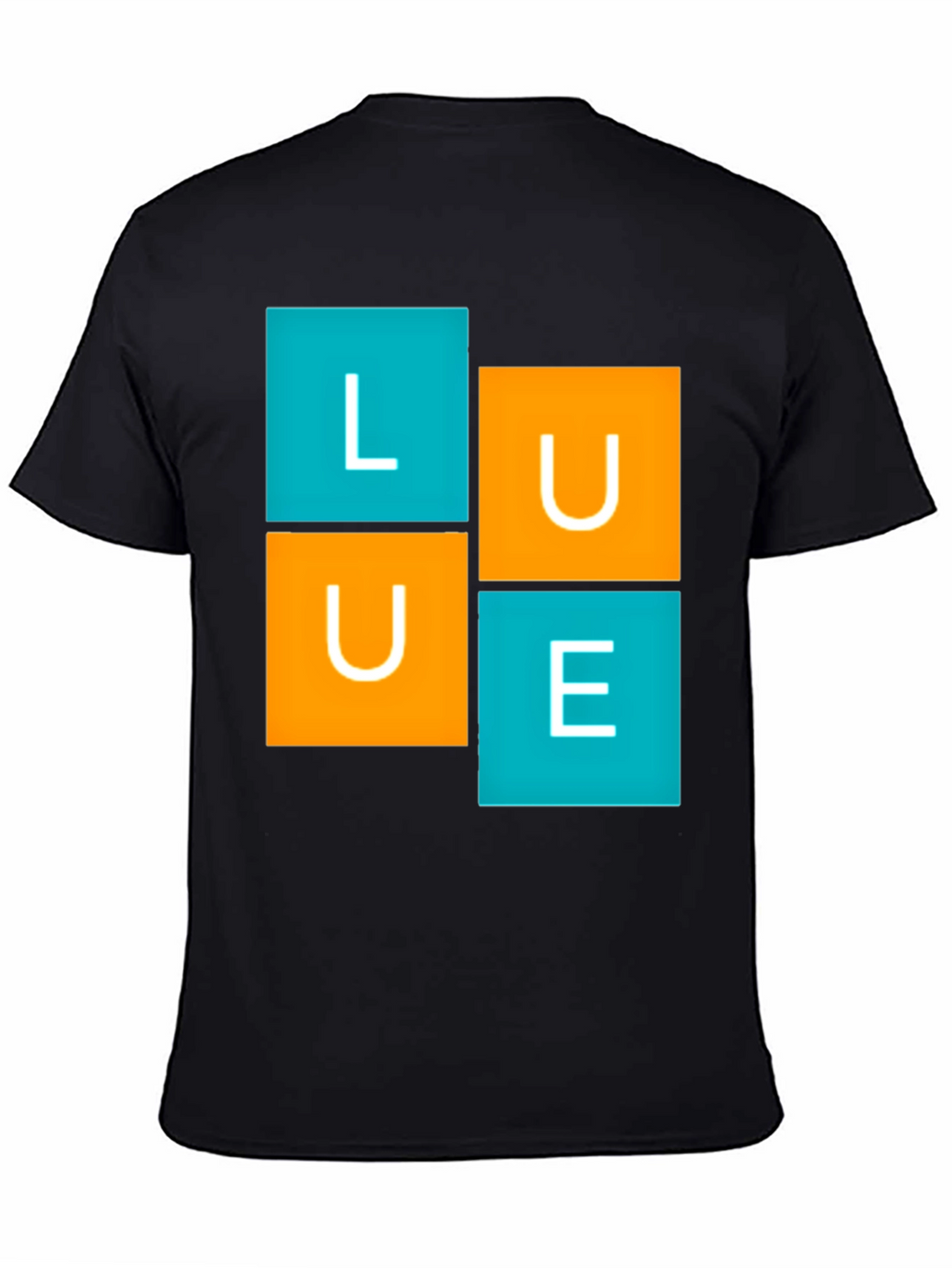 LUE Graphic Tee - Modern Block Design