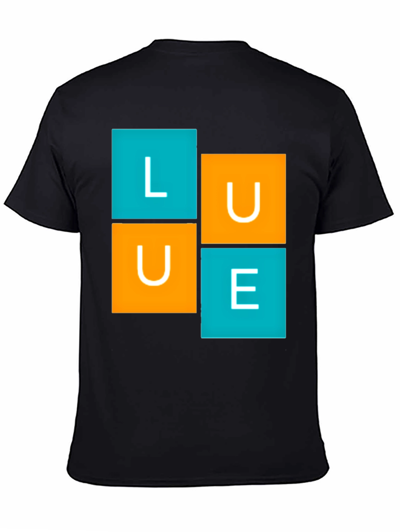 LUE Graphic Tee - Modern Block Design