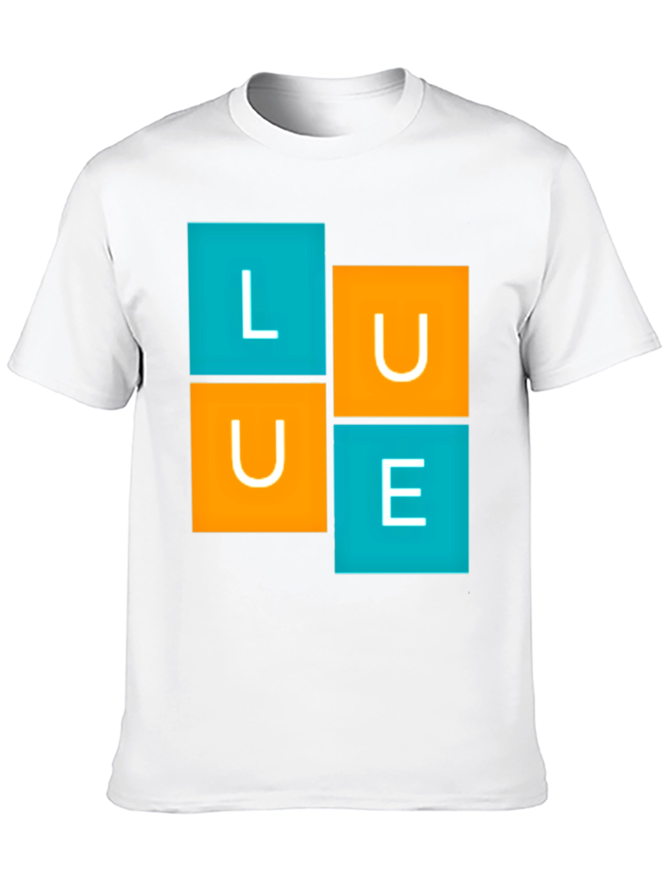 LUE Graphic Tee - Modern Block Design
