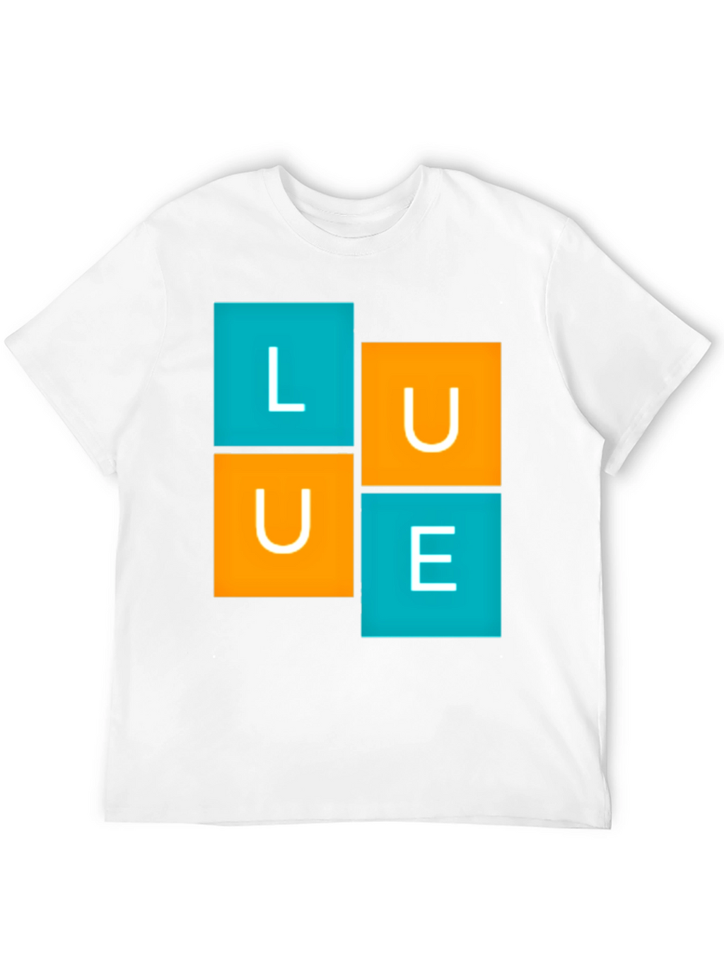 LUE Graphic Tee - Modern Block Design