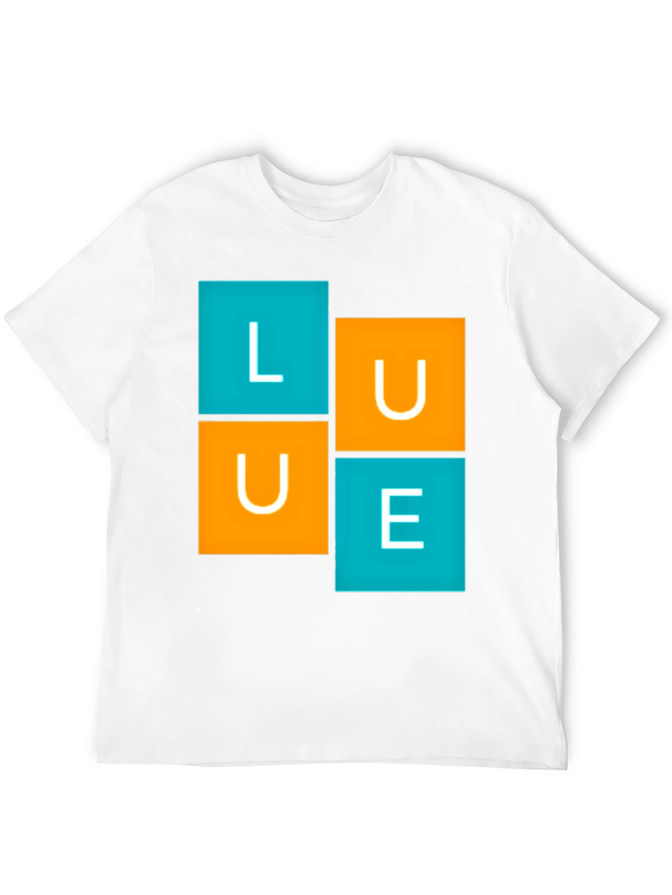 LUE Graphic Tee - Modern Block Design