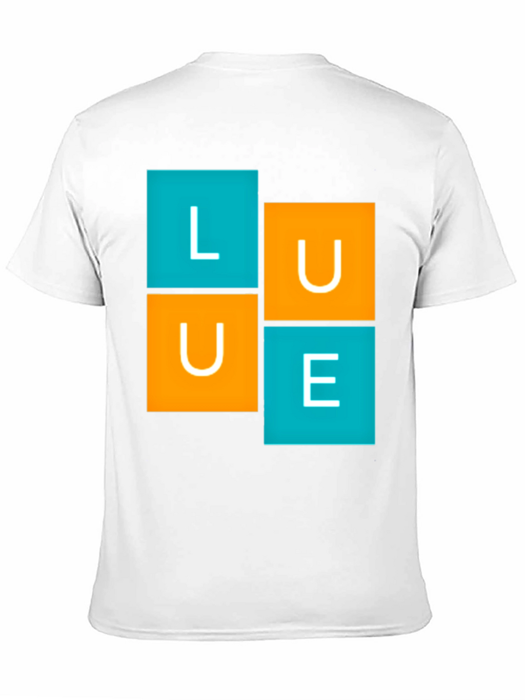 LUE Graphic Tee - Modern Block Design