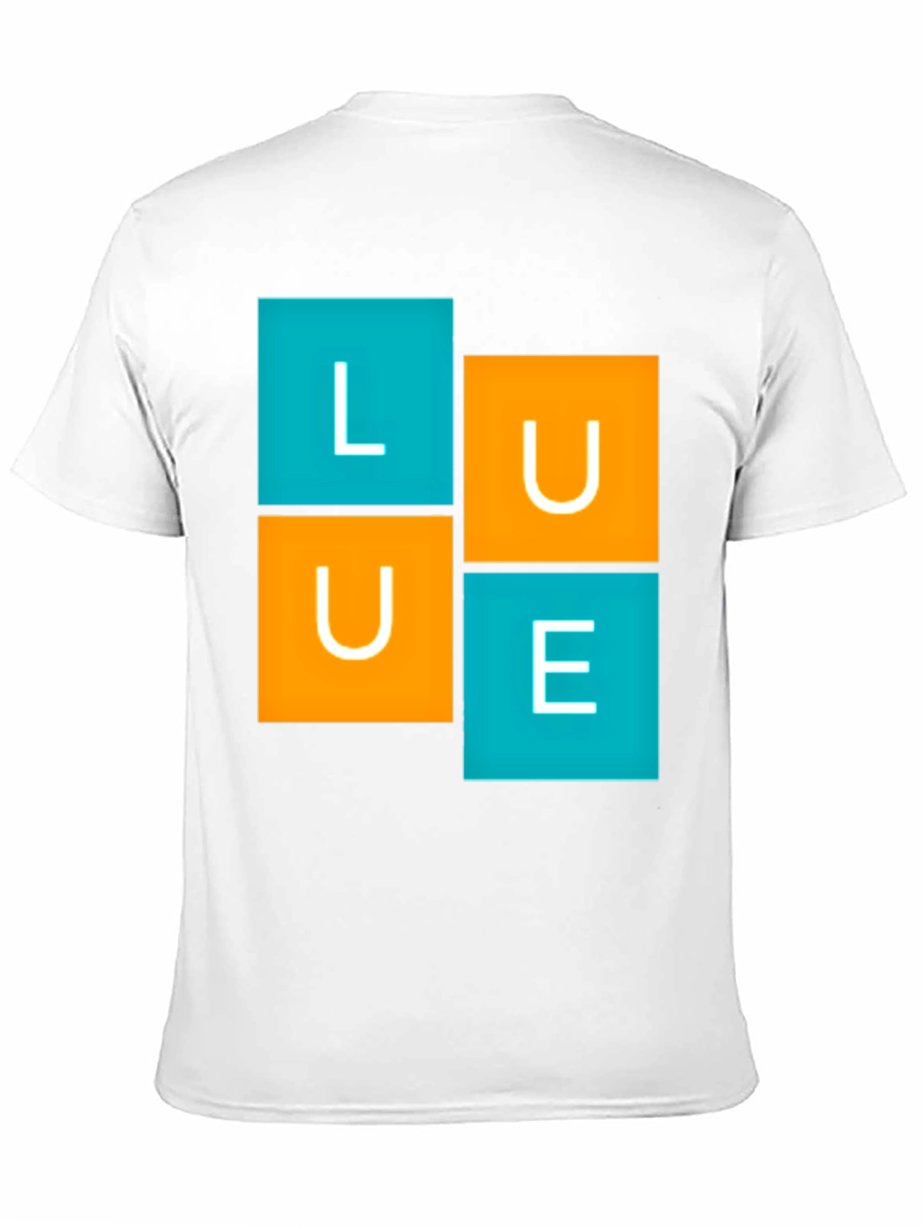 LUE Graphic Tee - Modern Block Design