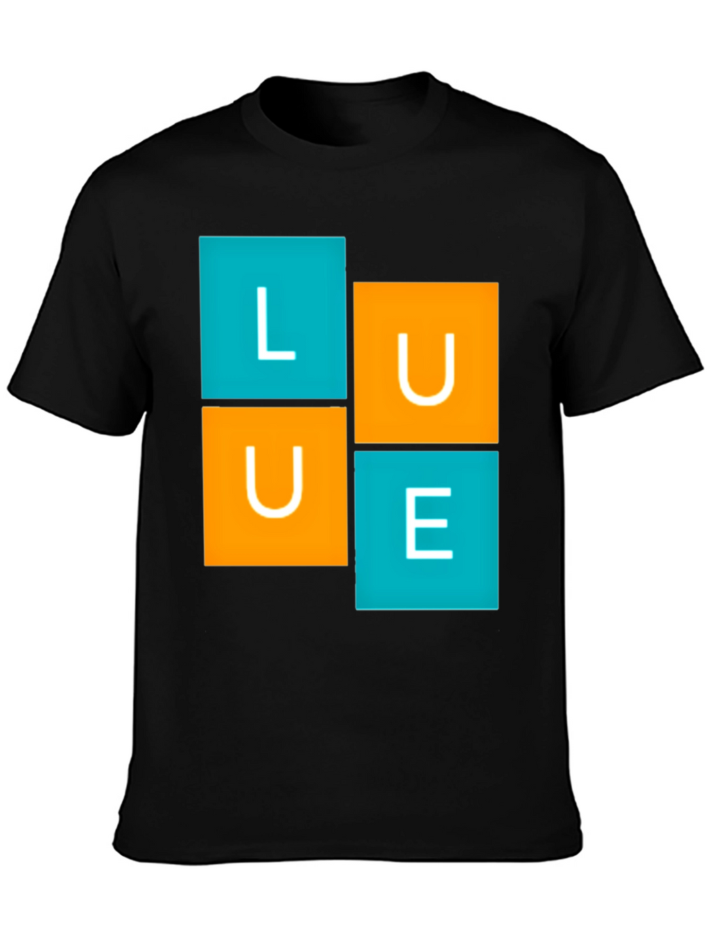 LUE Graphic Tee - Modern Block Design